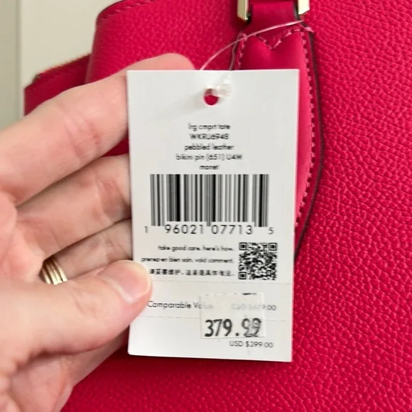 Kate Spade Pink Structured Tote - Picture 3 of 5